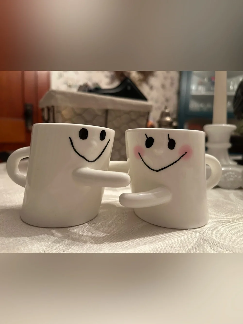 Ghost hugging mugs set of two Buyneed